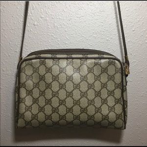 Vintage Gucci Monogram Crossbody Bag